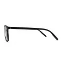 Kit - Rectangle Black Clip On Sunglasses for Men